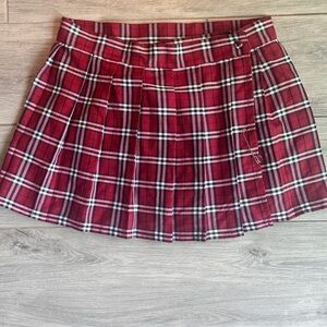 Spirit Halloween Red Plaid Skater,Teacher, Student,School Girl Skirt/Costume
